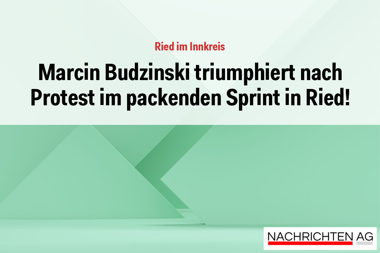 Marcin Budzinski triumphiert nach Protest im packenden Sprint in Ried!