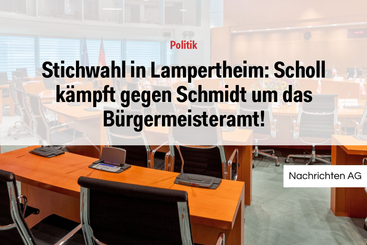 Stichwahl in Lampertheim: Scholl kämpft gegen Schmidt um das Bürgermeisteramt!
